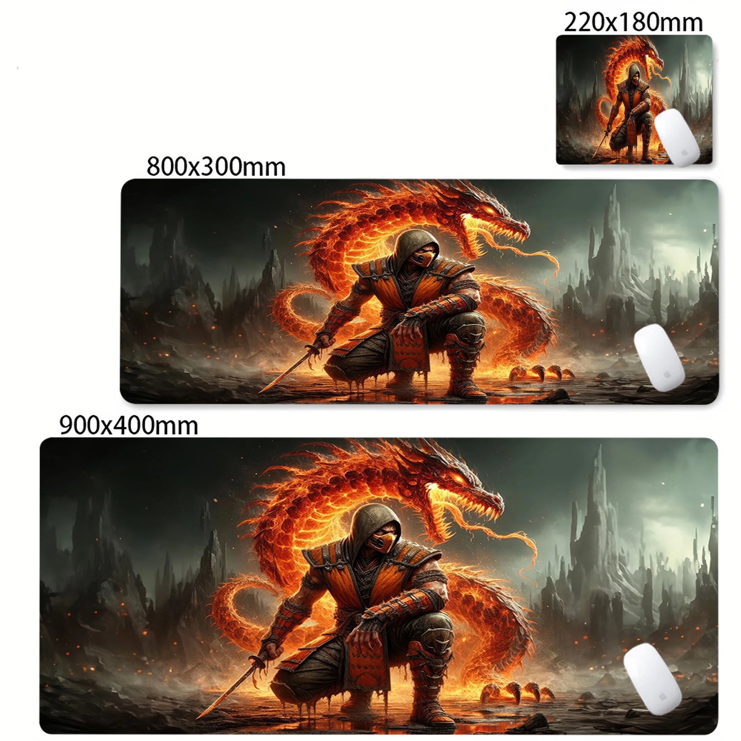 Mortal Kombat Gaming Mouse Pad – XXL Extended Desk Mat