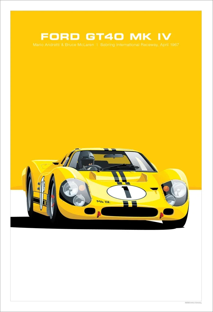The Heritage Garage Series: Retro Racing GTR Canvas Art