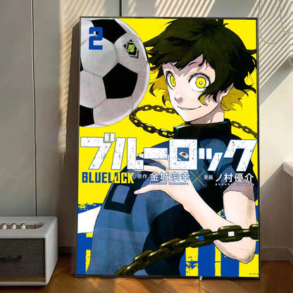 The Egoist’s Playtime: Kawaii Bachira Meguru Cat-Themed Canvas Art
