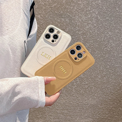 The Monogram Series: Magnetic Custom Leather Case