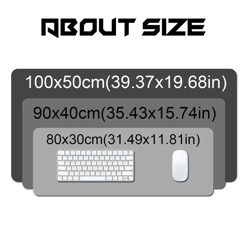 Extended Gaming Mouse Pad – Anti-Slip, Waterproof & Stitched Edges
