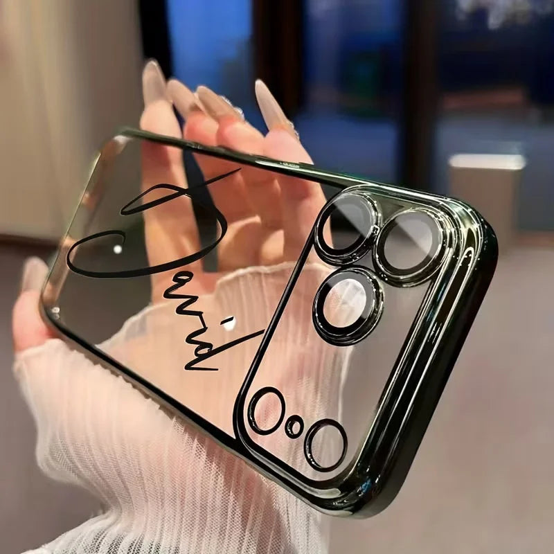 The Monogram Series: Custom Plated Transparent Case
