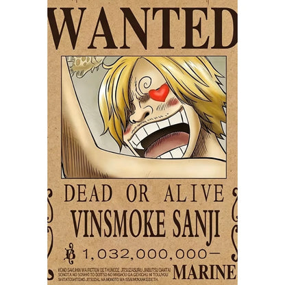 One Piece Anime Canvas Poster – Luffy & Zoro Wall Art
