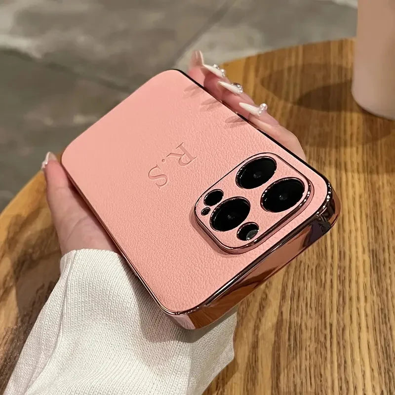 The Monogram Series: Custom Leather Plated Case