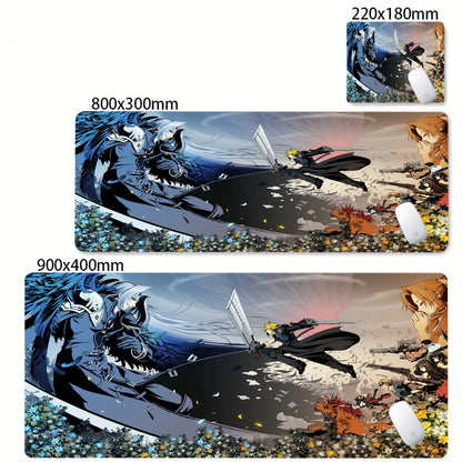 Anime Gaming Mouse Pad XXL - Large Desk Mat with Stitched Edges