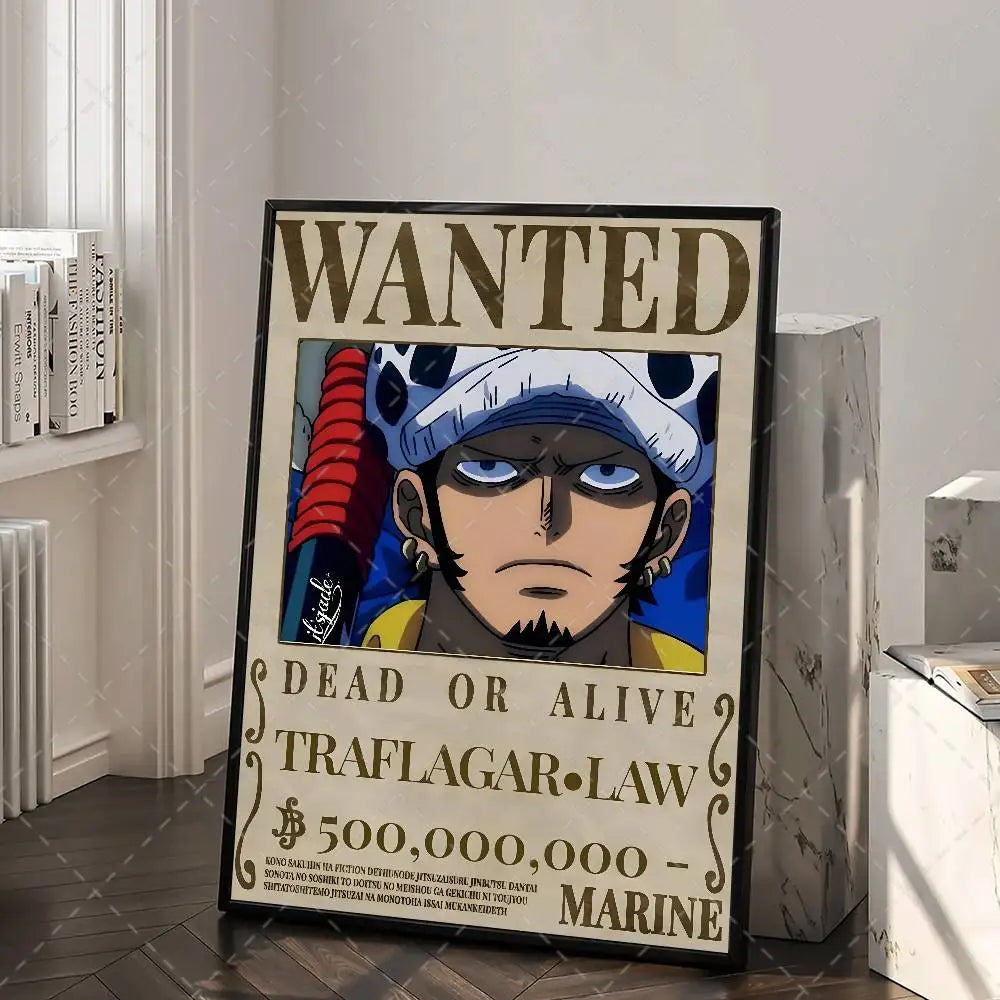 One Piece Wanted Poster – Anime Canvas Wall Art