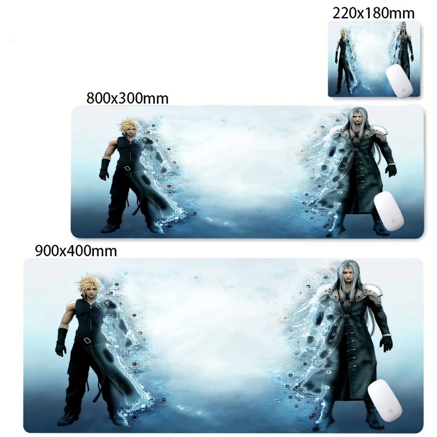 Anime Gaming Mouse Pad XXL - Large Desk Mat with Stitched Edges