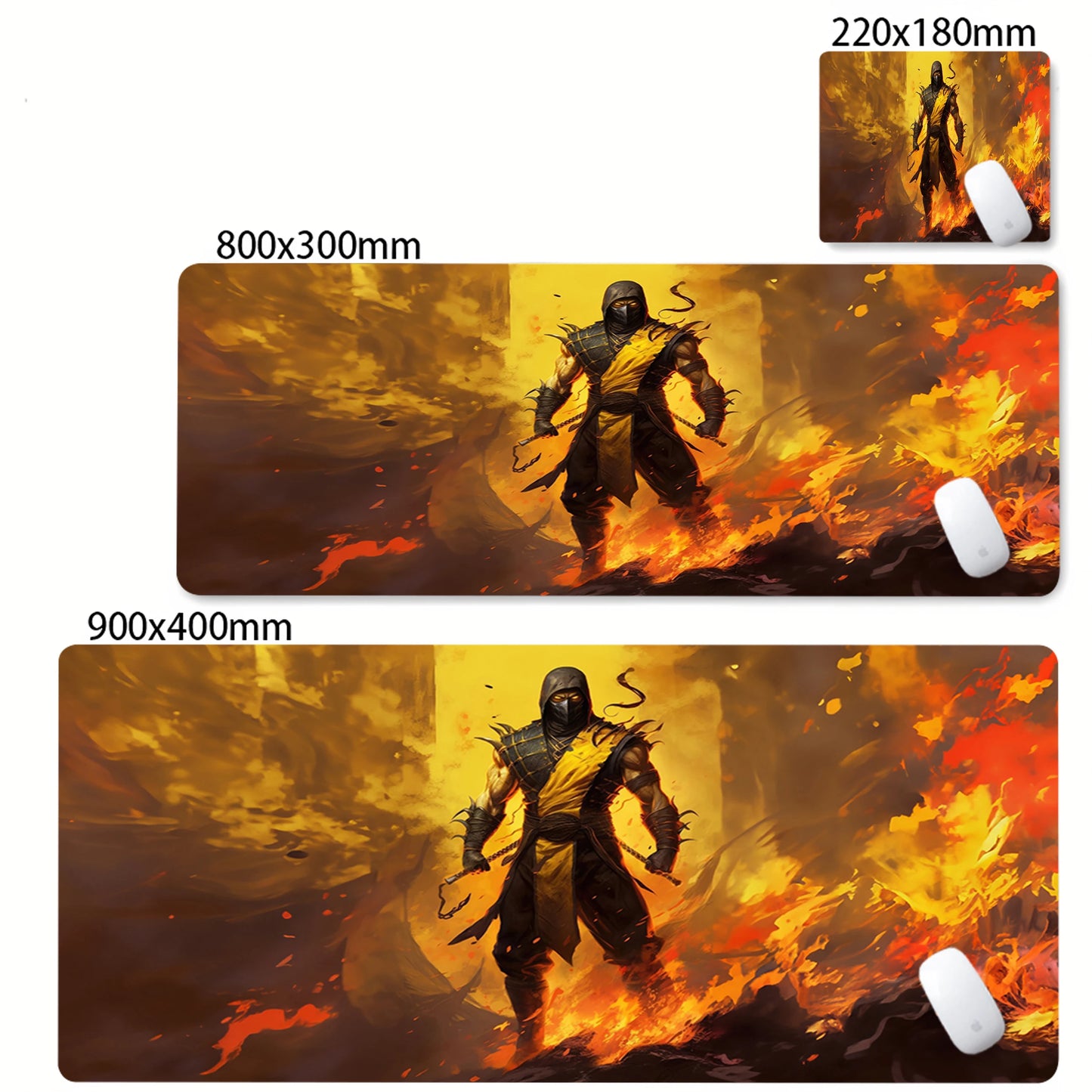 Mortal Kombat Gaming Mouse Pad – XXL Extended Desk Mat