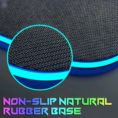 Cat Edition: RGB Extended Gaming Desk Mat with Custom LED Lighting