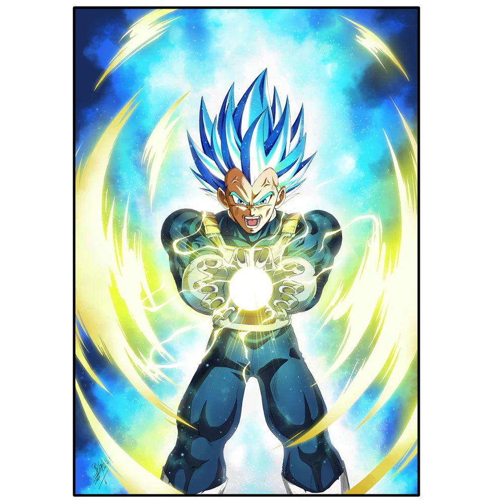 Dragon Ball Anime Poster – Goku, Vegeta & More | Canvas Wall Art