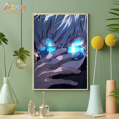 The Sorcerer's Collection: High-Definition Gojo Satoru Canvas Art