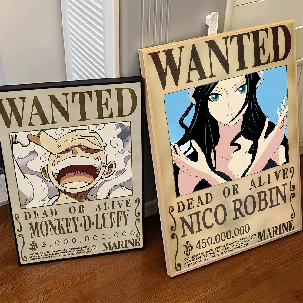 One Piece Wanted Poster – Anime Canvas Wall Art