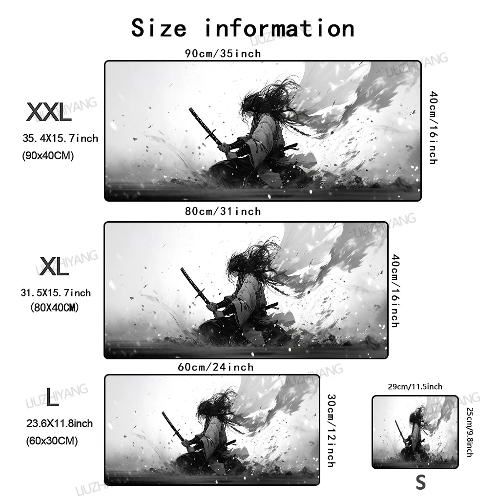 Japanese Samurai XXL Gaming Mouse Pad