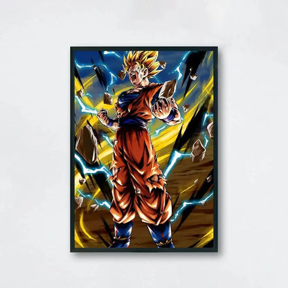 Dragon Ball Anime Canvas Poster – Goku & Vegeta Wall Art