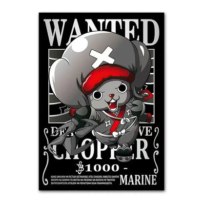 One Piece Anime Canvas Poster – Luffy & Characters Wall Art