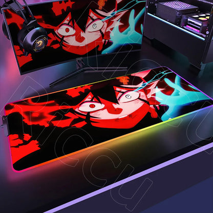XXL RGB Gaming Mouse Pad – Black Clover Asta Deskmat