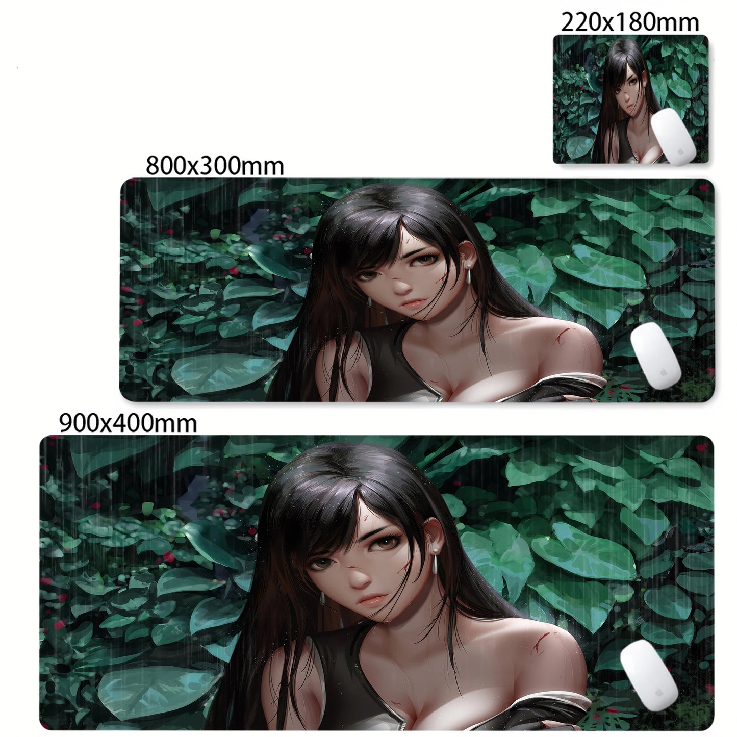 Anime Gaming Mouse Pad XXL - Large Desk Mat with Stitched Edges