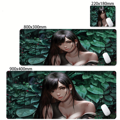 Anime Gaming Mouse Pad XXL - Large Desk Mat with Stitched Edges