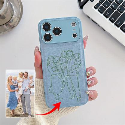 The Keepsake Series: Custom Engraved Photo Line Art Case