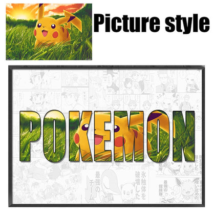 Pokémon Pikachu Custom Name Poster – Anime Canvas Wall Art