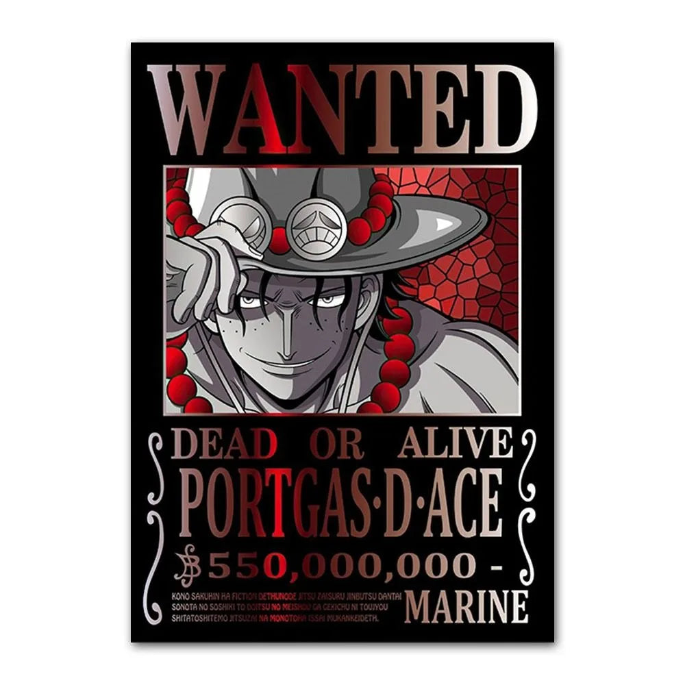 One Piece Anime Canvas Poster – Luffy & Characters Wall Art
